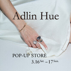1週間Adlin Hue シルバーマーブルリングユナイテッドアローズ Adlin Hue 〉 ⁡ Pierce 1733-500-0353 ¥66,000 ⁡ Ring 1733-500-0361