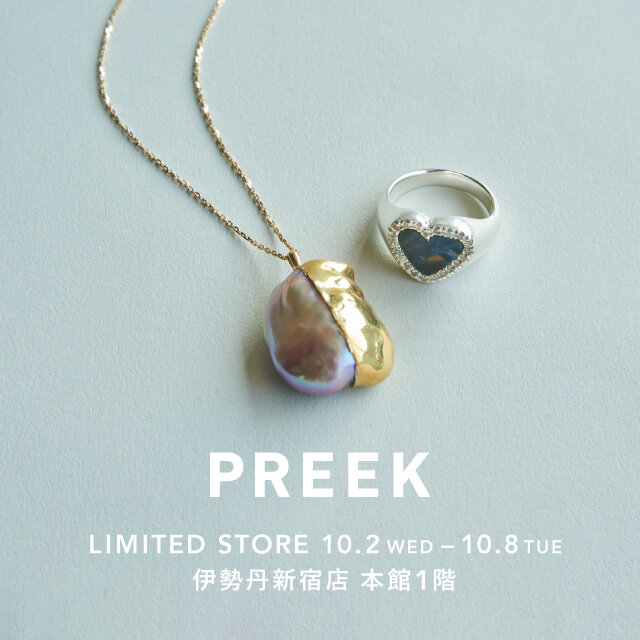 Preek 新品UKISHIMAピアス　ユナイテッドアローズ購入 PREEK＞YU―KIN ROTUS SLIT EARRINGS/ピアス