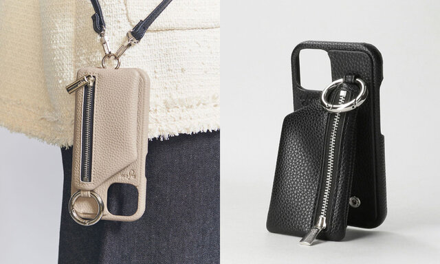 UNITED ARROWS - Ajew ベージュ　ジップストラップ　新品☆未使用 BEAUTY&YOUTH UNITED ARROWS ＜ajew＞Tie chain ショルダー