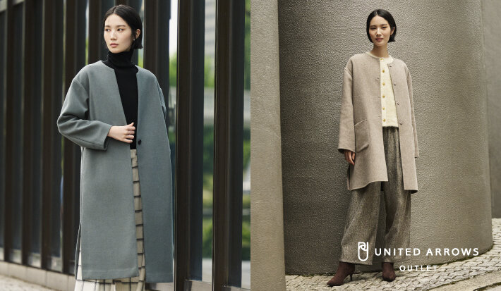 ユナイテッドアローズ　ウールメルトンダッフルコート　ホワイト　34　美品 BEAUTY&YOUTH UNITED ARROWS（ビューティーアンドユース