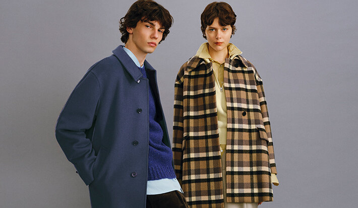 UNITED ARROWS リバーシブルウールコート バイカラー リバー ミドルコート