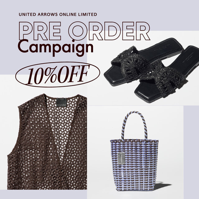 PRE ORDER CAMPAIGN 【10％オフ対象アイテム】for WOMEN