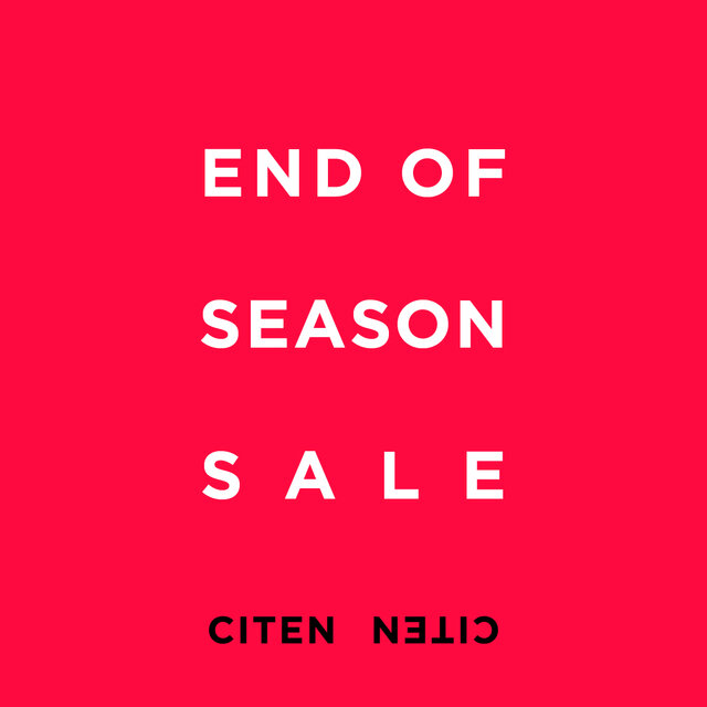 END OF SEASON SALE SPRING/SUMMER 2025