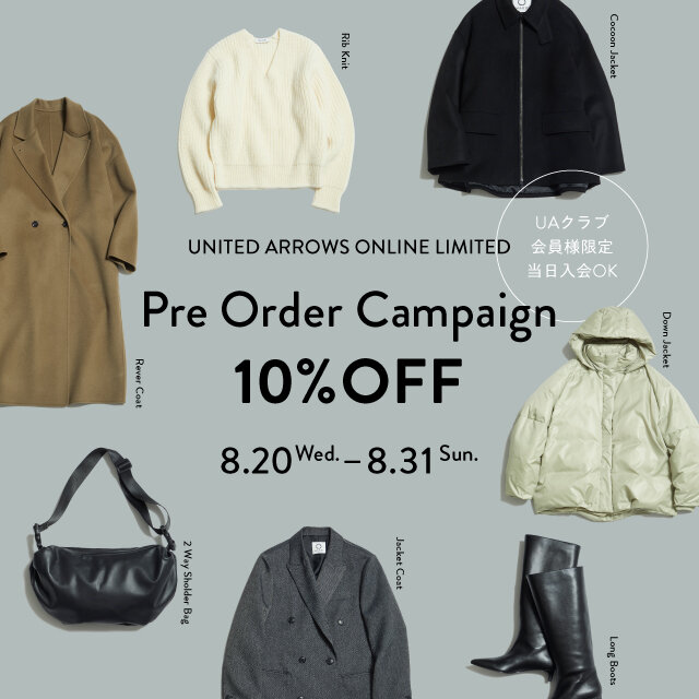 ＜MARW UNITED ARROWS＞PreOrder 10%OFF Campaign