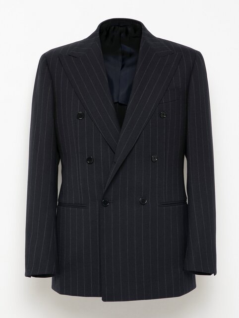 UNITED ARROWSペンシル ストライプ ６ボタン スーツ S―MODEL SOVEREIGN＞ハンドライン カラー ペンシルストライプ シングル 3