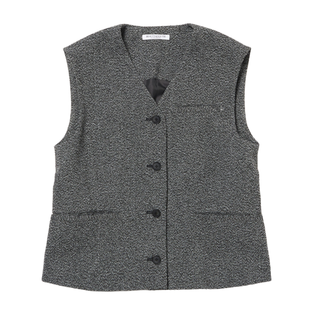 コンパクトツイードベスト | 秋の着まわしコーディネート / Women