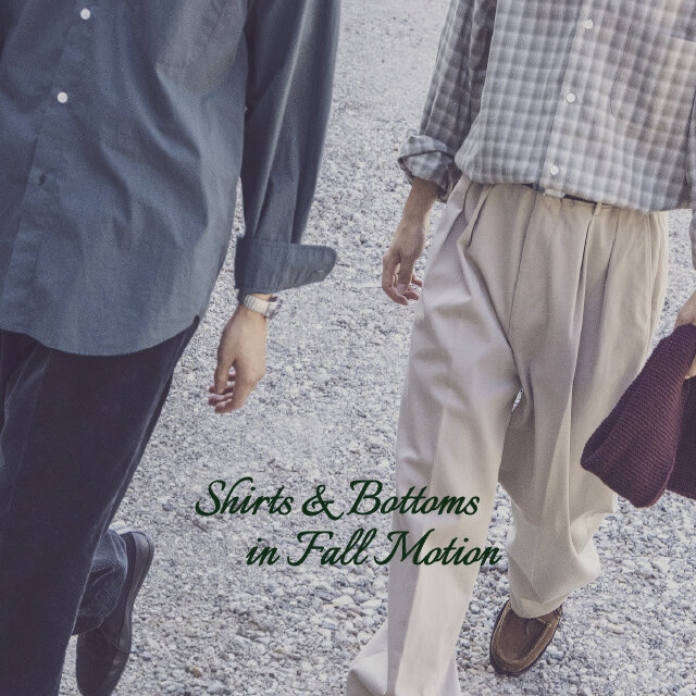 Shirts & Bottoms in Fall Motion