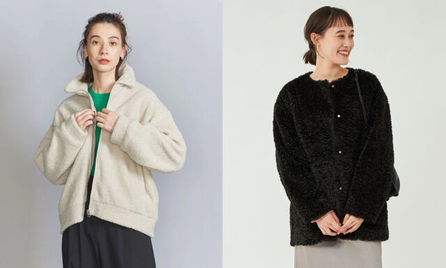 ボアブルゾンのおすすめレディースコーデ24選｜白/黒/カラー別の冬のボアブルゾンコーデと着こなしのコツ