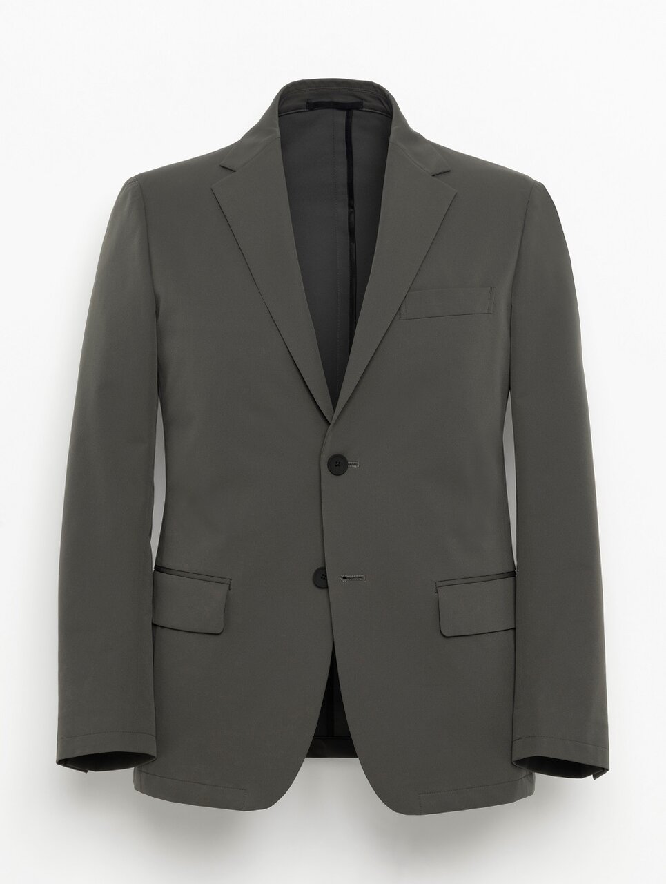 ダブルクロス 2ボタンジャケット／ノープリーツパンツ