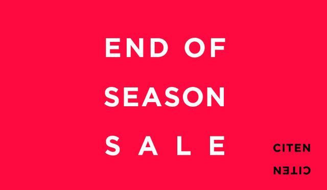 END OF SEASON SALE