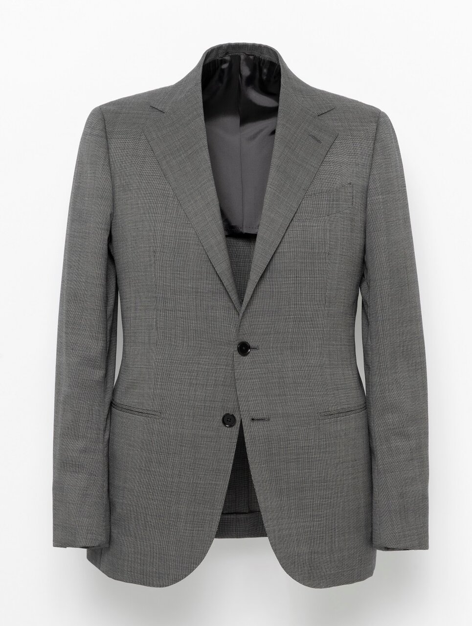 ピンチェック 3ボタンスーツ