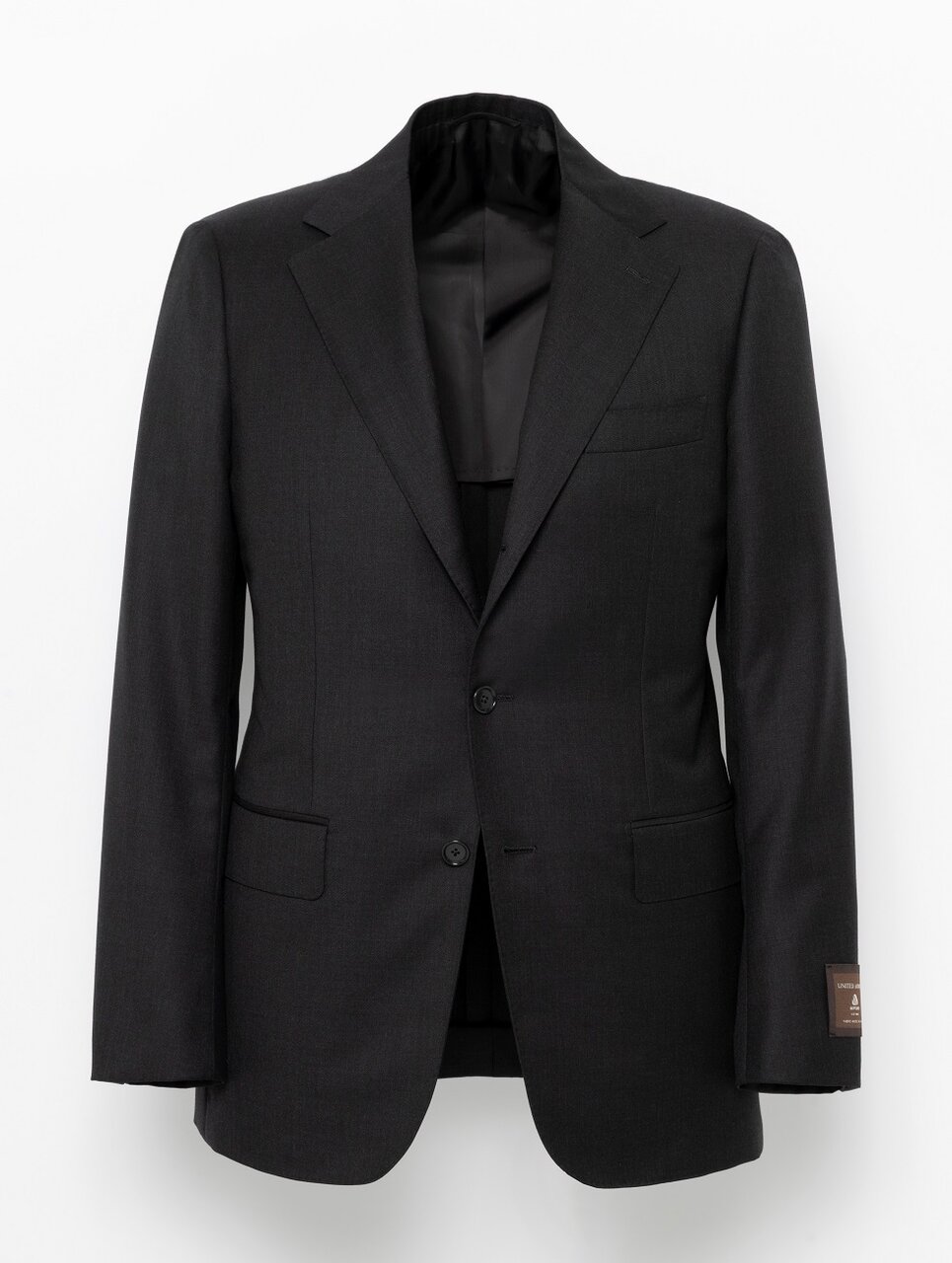 〈御幸毛織〉サージ シングル 3ボタンスーツ