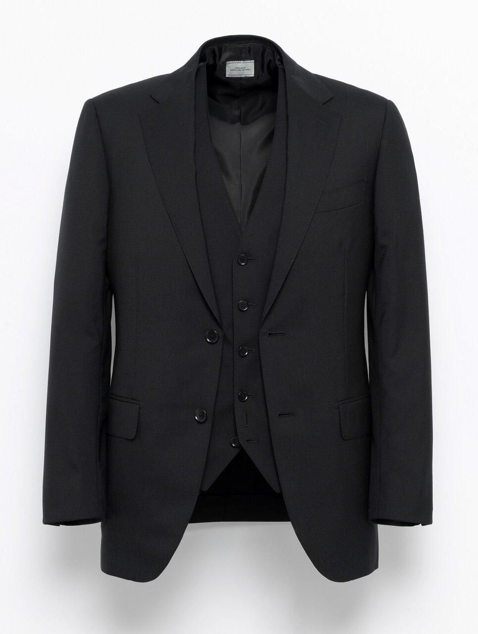 REDA トロピカル 無地 2B RV スーツジャケット／スリム ノープリーツ スーツパンツ／5B スーツベスト