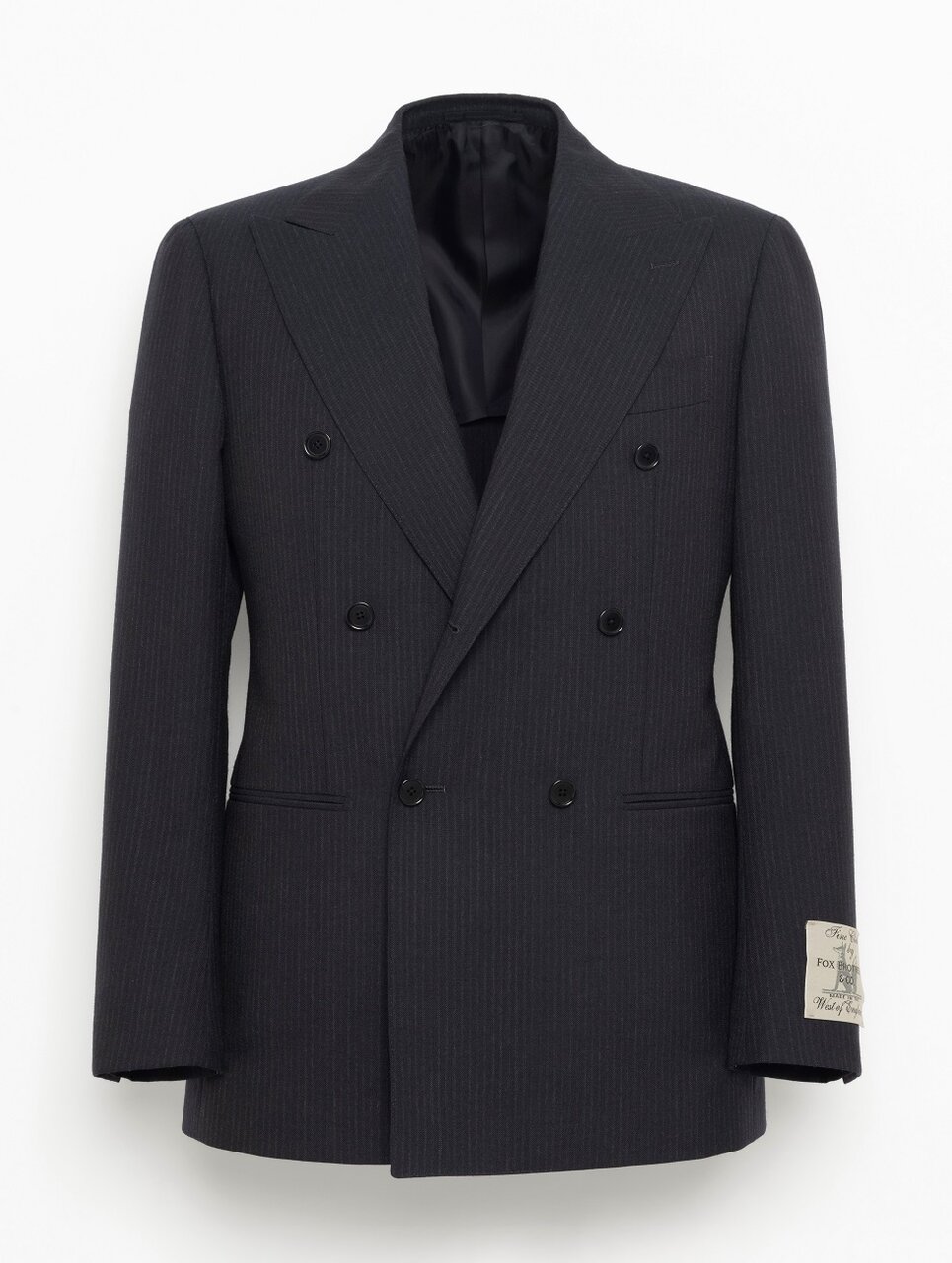 〈FOX BROTHERS〉ストライプ ダブル6ボタンスーツ