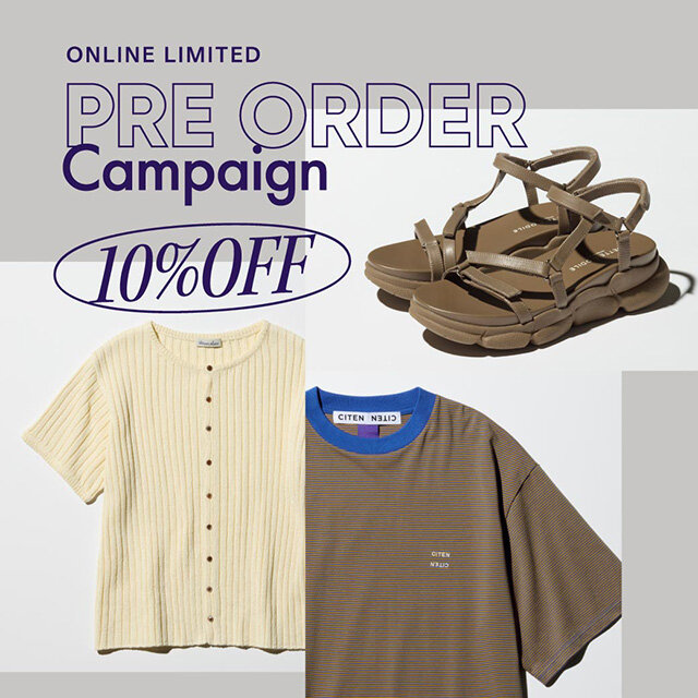 「Pre Order Campaign 」 4月3日(金)～4月12日(日) 開催
