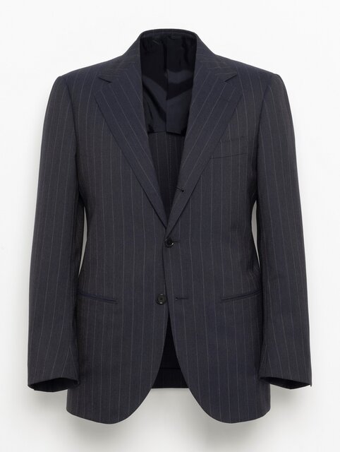 〈CARLO BARBERA〉バンカーストライプ 3ボタンスーツ