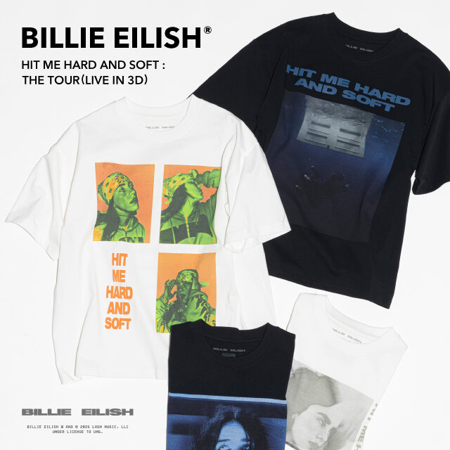 映画『ビリー・アイリッシュ – HIT ME HARD AND SOFT : THE TOUR (LIVE IN 3D)』 公開に合わせた別注Tシャツがリリース