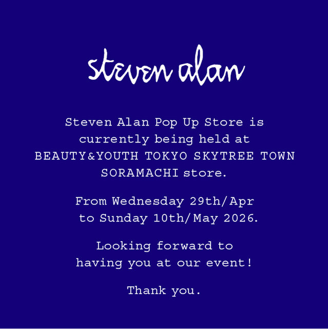 POP UP STORE at BEAUTY&YOUTH