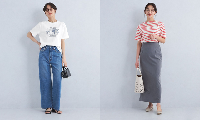 Tシャツインのおすすめレディースコーデ20選｜タックインのやり方と着こなしのコツ