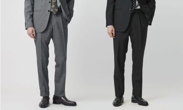 スーツのパンツの裾はどうすればいい？シーン別の長さの目安と「シングル」「ダブル」の違い