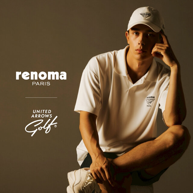 8/1(土) ＜renoma GOLF＞と初のコラボレーション　 　　　　　　　上質さと機能性を兼ね備えた全4型のコレクションを発売