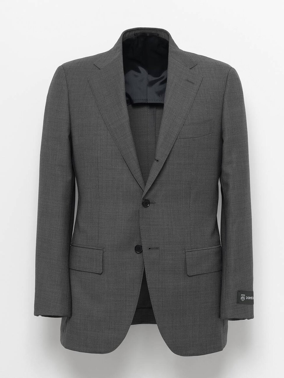〈DORMEUIL〉3ボタンジャケット／1プリーツパンツ ミディアムグレー