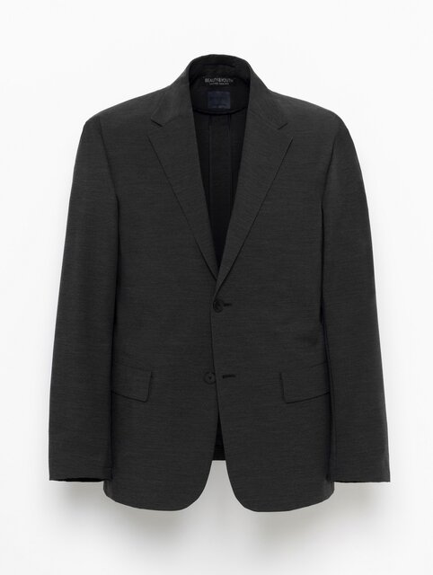 未使用タグ付　ユナイテッドアローズ　軽量ストレッチ　アンコン　スーツ　XL MIXED―WOOL 2B コンフォート ジャケット／1P イージースラックス
