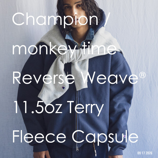 【別注商品発売のお知らせ】＜Champion for monkey time＞