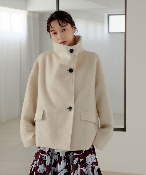 ウールコートのコーデ