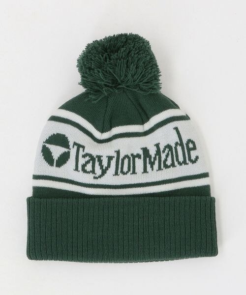 ポンポン付きのニット帽