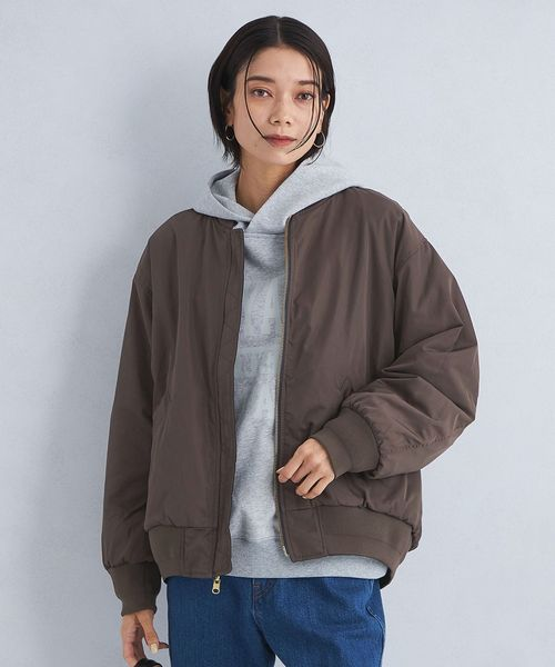 MA-1のインナーをパーカーにしたコーデ