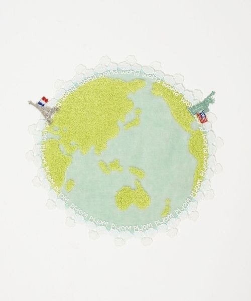 地球儀モチーフのハンカチ