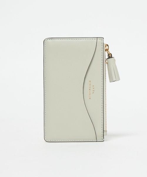 ライトグレーのカードケース