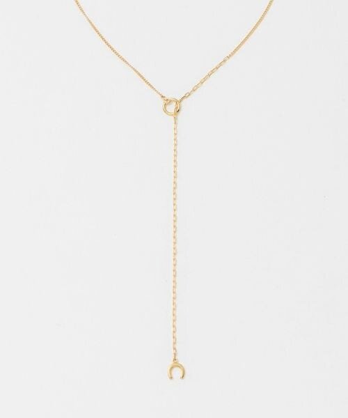 ホースシューモチーフのラリエットネックレス