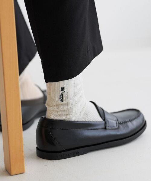 男性用の白の靴下