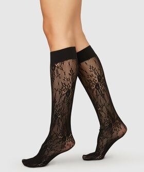 黒レースのソックス