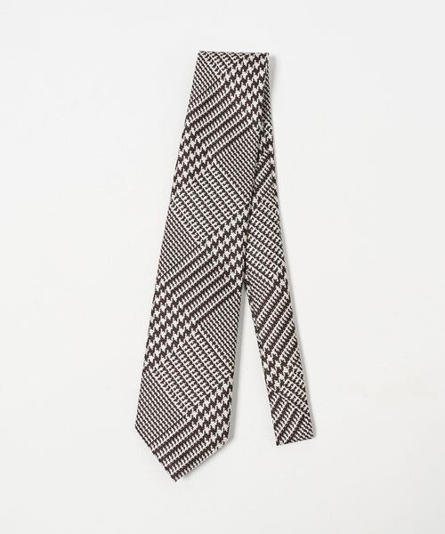 グレンチェック柄のネクタイ