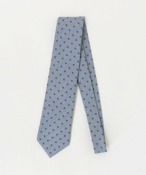 水色の小紋柄ネクタイ