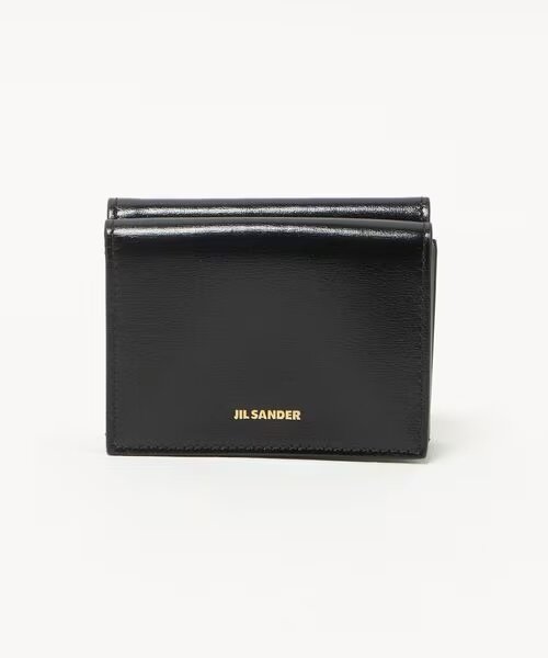 黒のシンプルな三つ折り財布