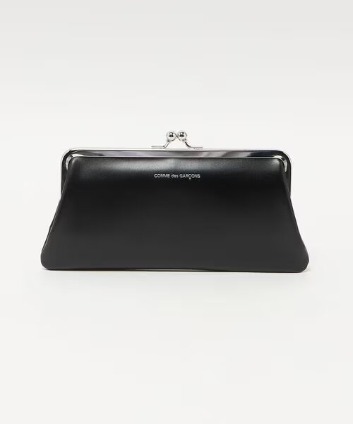 黒のがま口の長財布