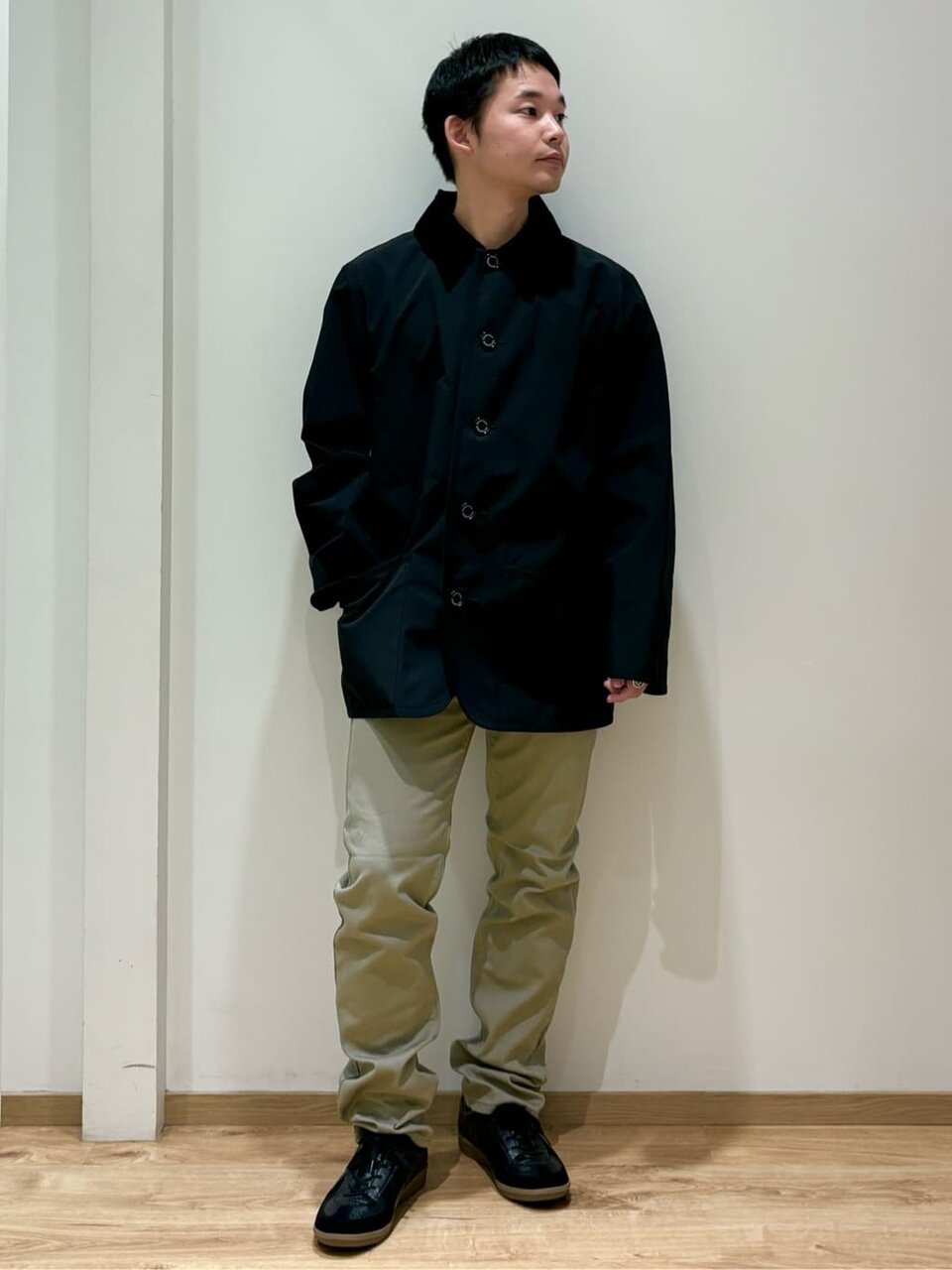 キャップをかぶった男性