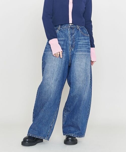 ワイドデニムパンツ