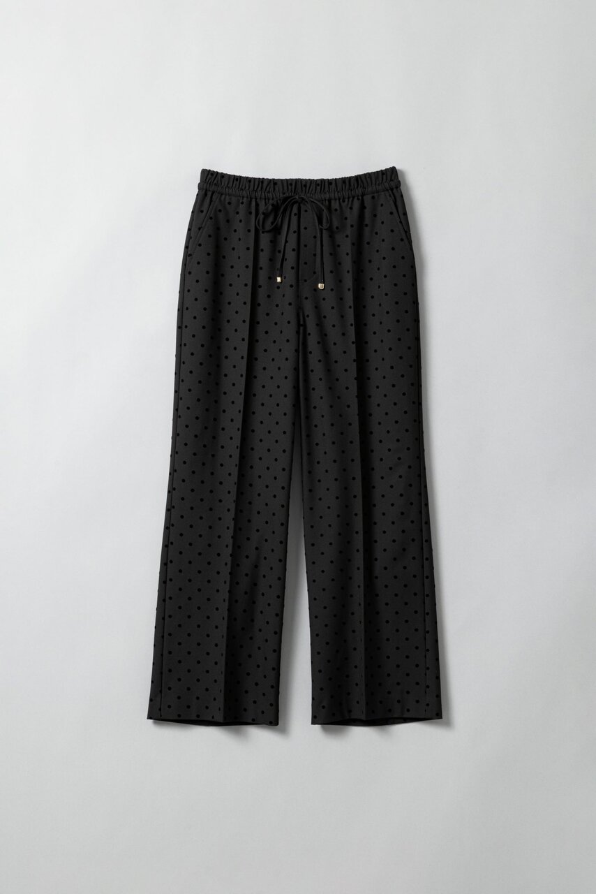 ニーハイフレアパンツ (ドット柄)¥11,000
