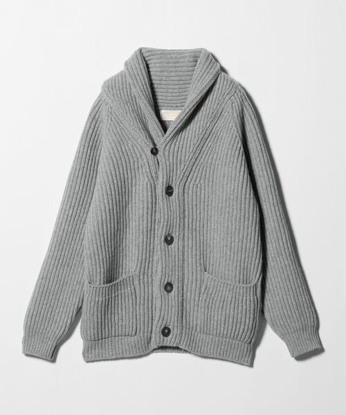 ショールカラーカーディガン