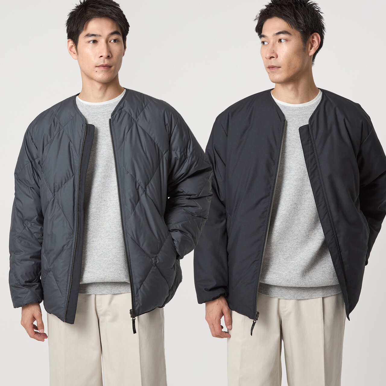 グレー×ダークグレー