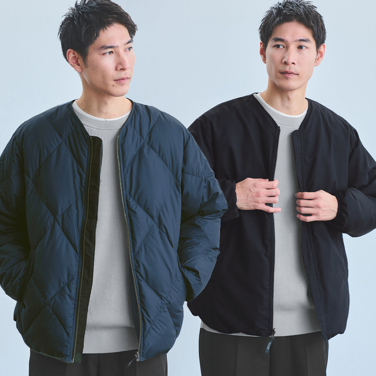 ネイビー×ブラック