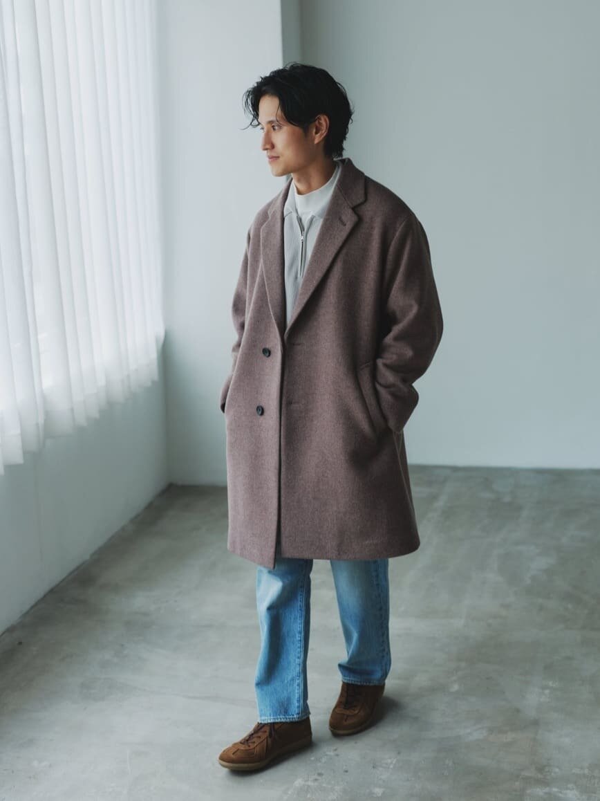 チェスターコートを使った大人カジュアルコーデ