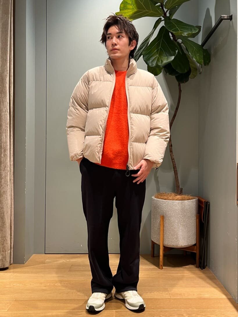 ライトカラーダウンコーデ