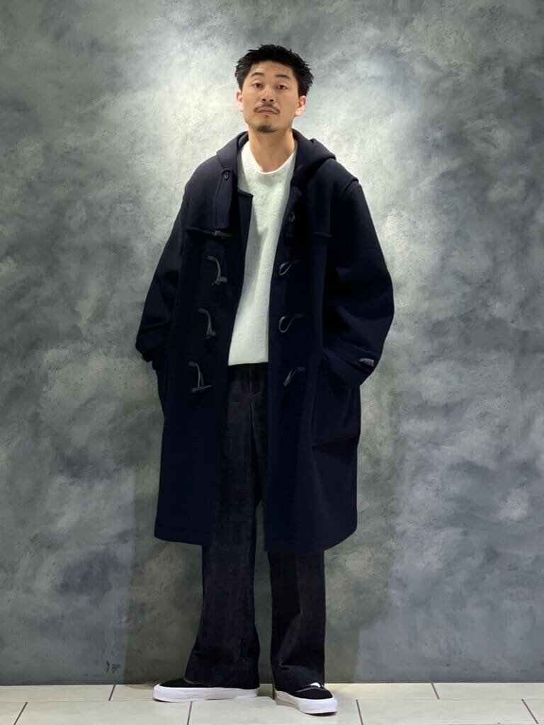 ダッフルコートのコーデ