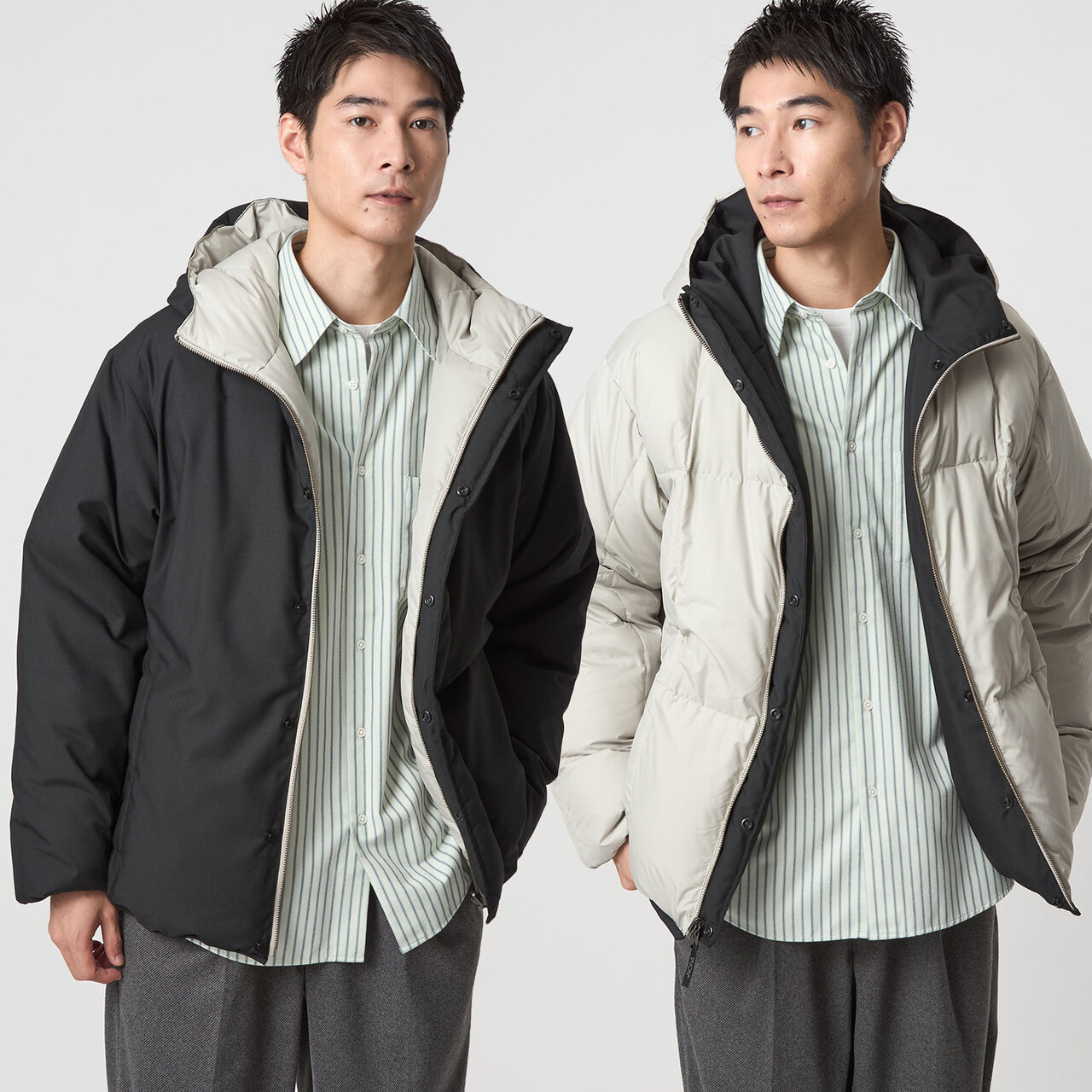 ブラック×アイボリー